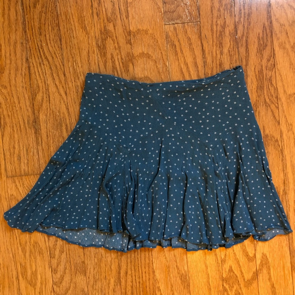 Blue boho skirt